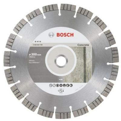 Диск алмазный по бетону Bf Concrete (300х20/25.4х2.8 мм), Bosch, 2608602657